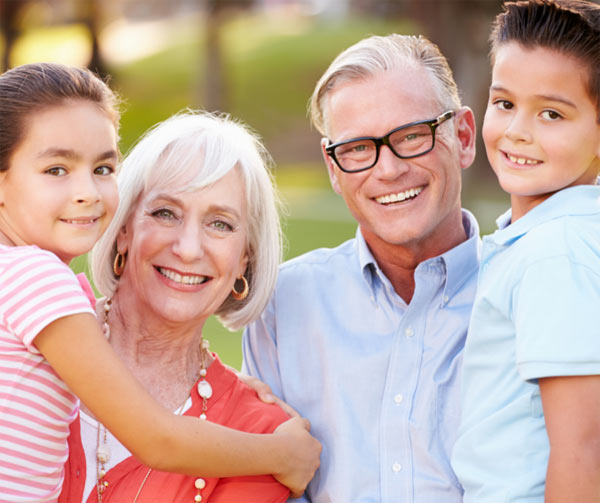 Grandparents taking care of kids